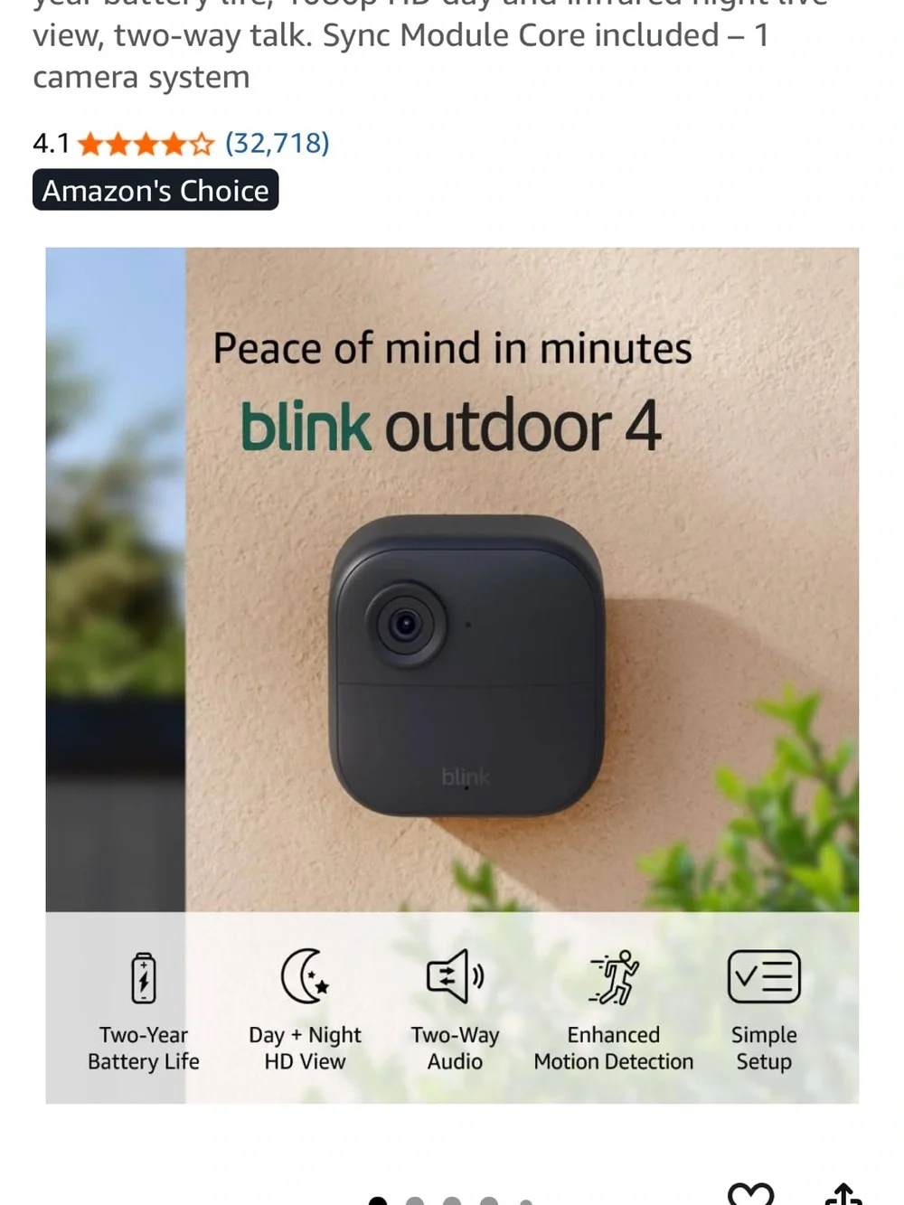 Blink outdoor wireless